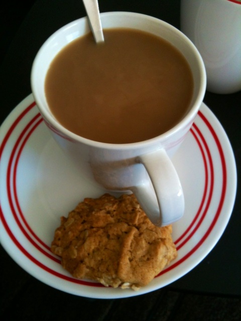 Coffee and a biscuit
