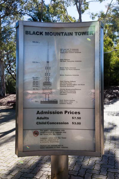 Black Mountain Tower, Canberra